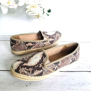 CLARKS Women’s Snakeskin Azella Espadrille Shoes